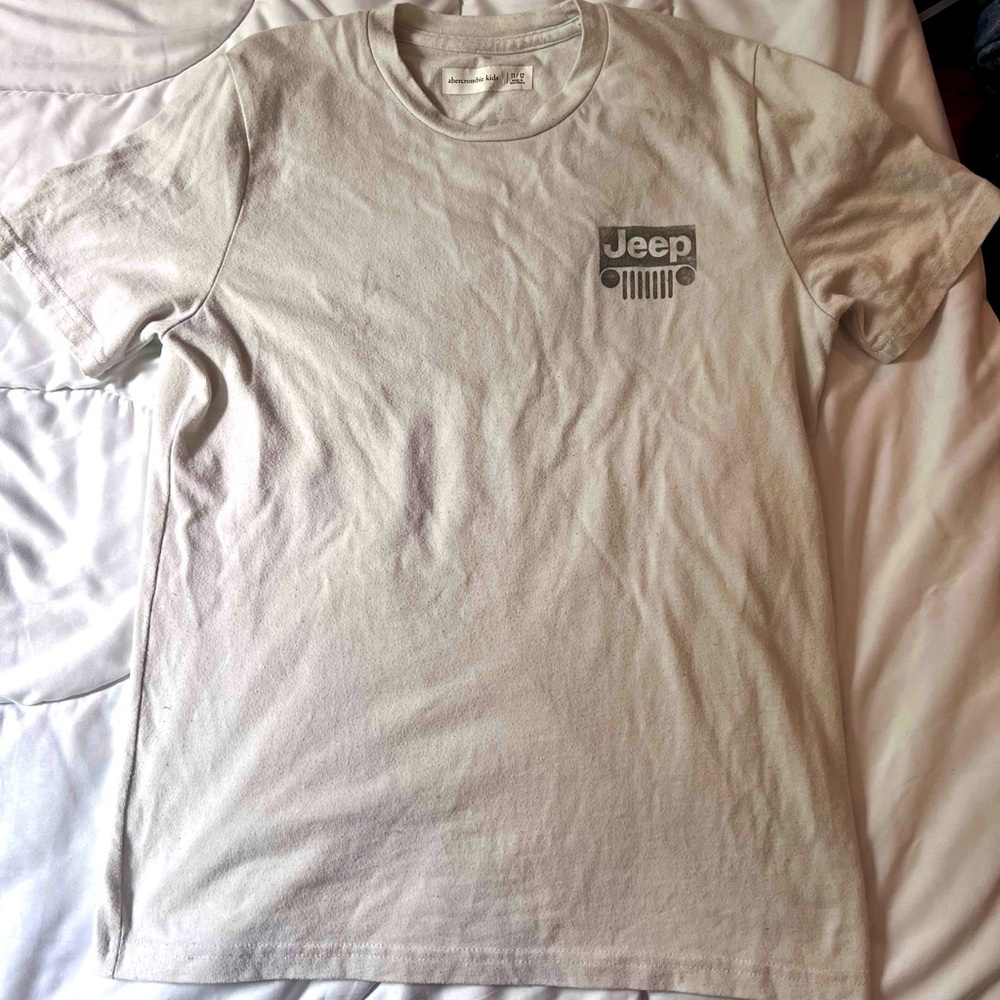 Abercrombie Kids Off-White Short Sleeve Tee